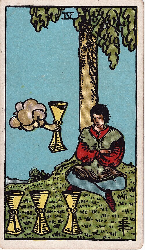 Four of Cups, Rider-Waite-Smith tarot card