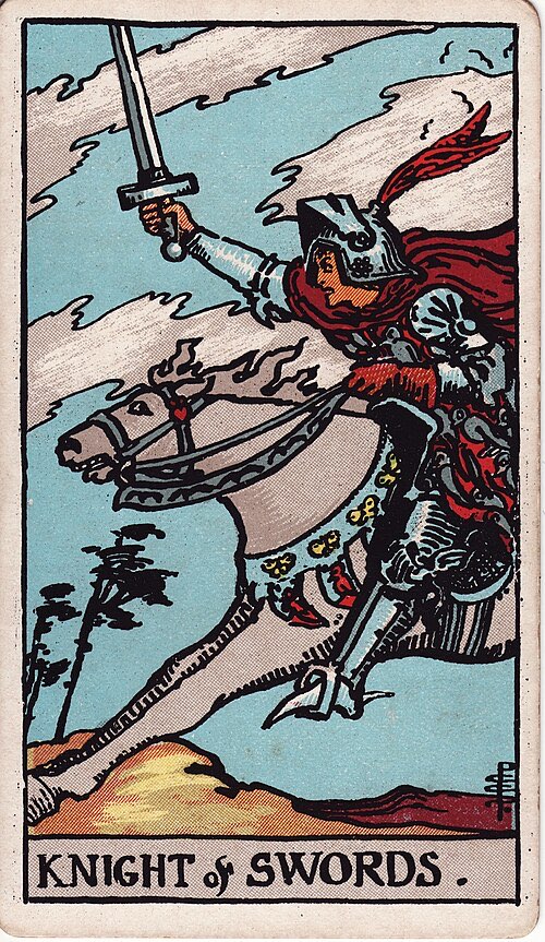 Knight of Swords, Rider-Waite-Smith tarot card