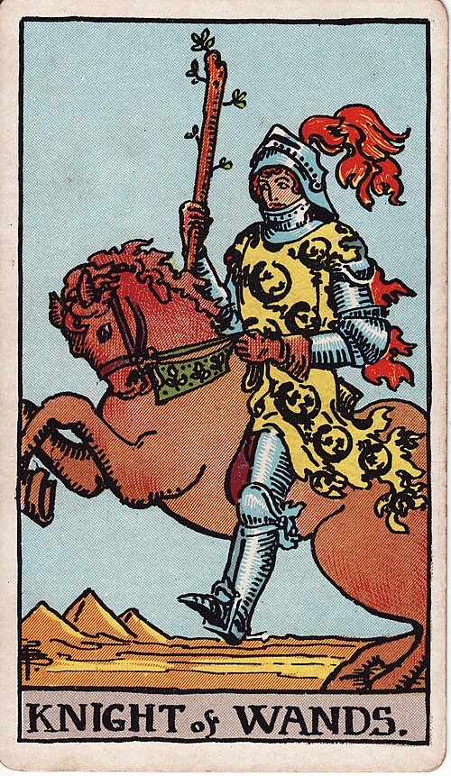 Knight of Wands, Rider-Waite-Smith tarot card