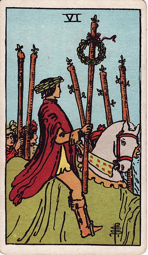 Six of Wands, Rider-Waite-Smith tarot card