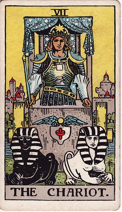 The Chariot, Rider-Waite-Smith tarot card