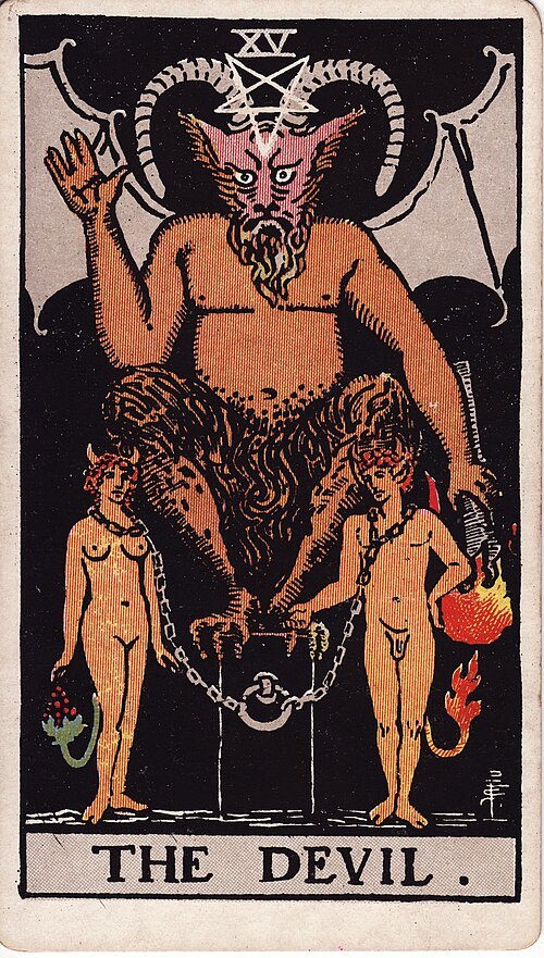 The Devil, Rider-Waite-Smith tarot card