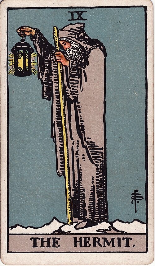 The Hermit, Rider-Waite-Smith tarot card