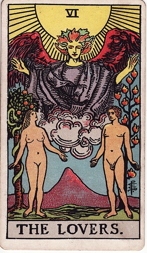 The Lovers, Rider-Waite-Smith tarot card