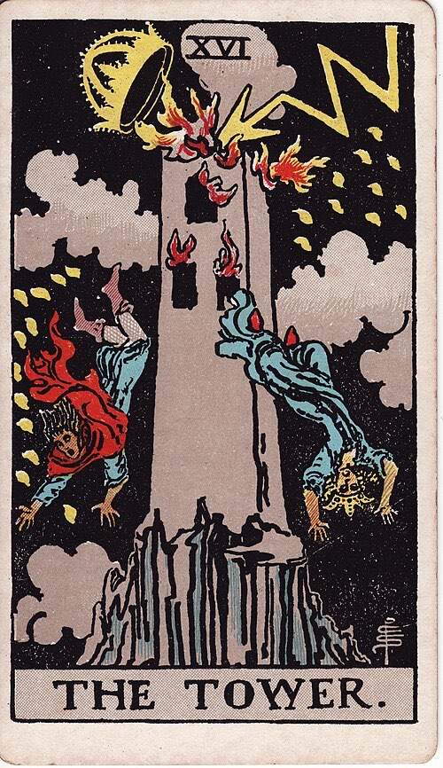 The Tower, Rider-Waite-Smith tarot card