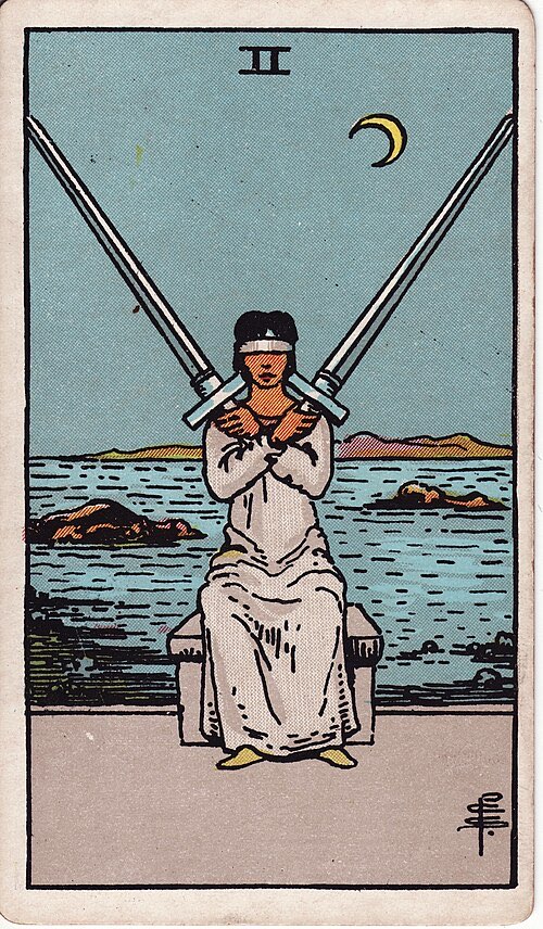 Two of Swords, Rider-Waite-Smith tarot card