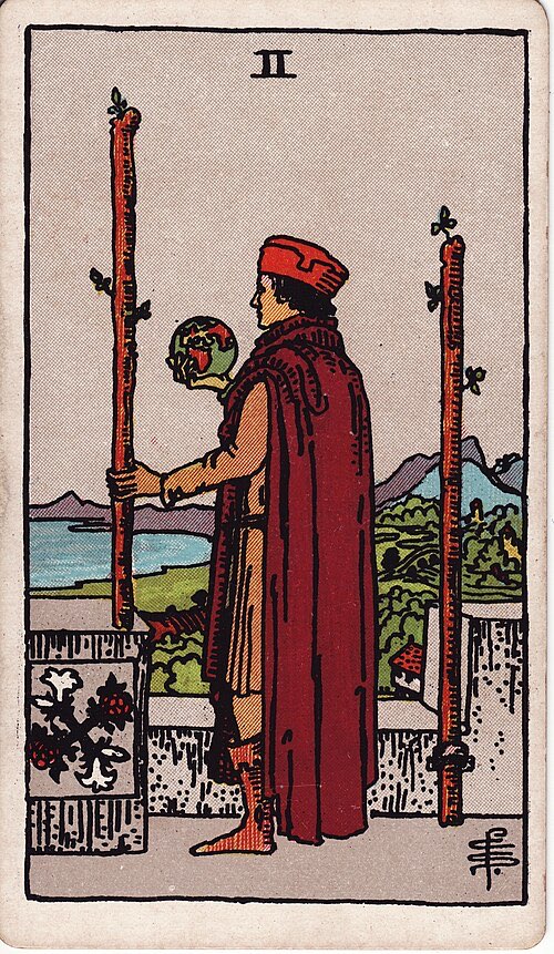 Two of Wands, Rider-Waite-Smith tarot card